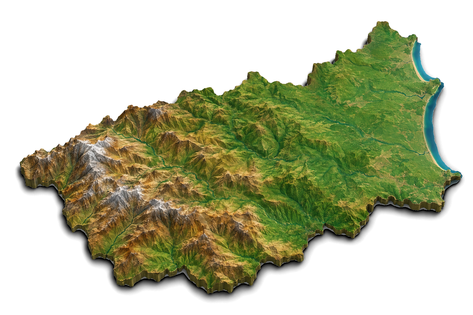 Relief des Pyrénées-Orientales