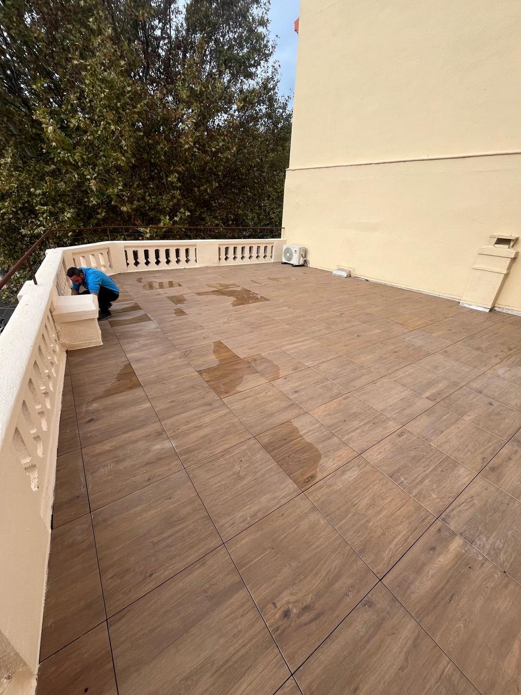 Terrasse à balustres