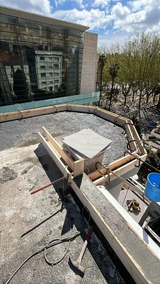 Coffrage de l’acrotère (acrotère sur toit-terrasse)