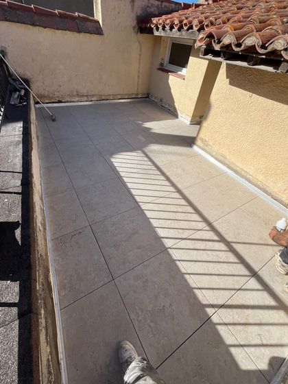 Terrasse terminée (étanchéité d'une terrasse accessible)